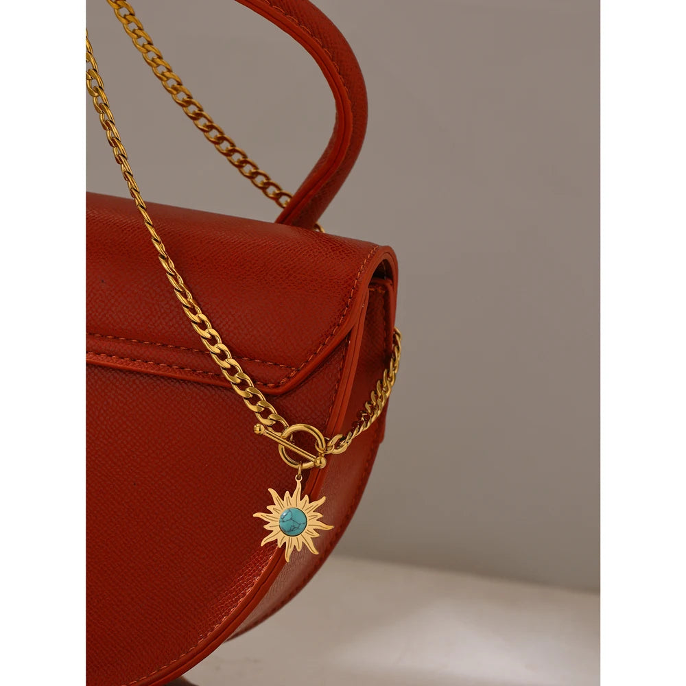 SunFlower Pendant Necklace