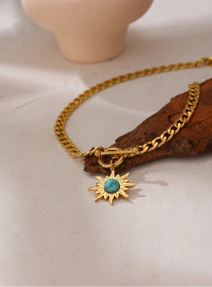 SunFlower Pendant Necklace
