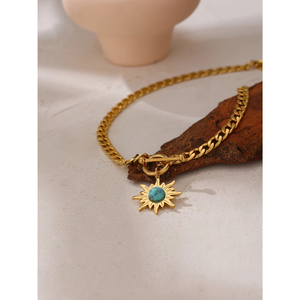 SunFlower Pendant Necklace