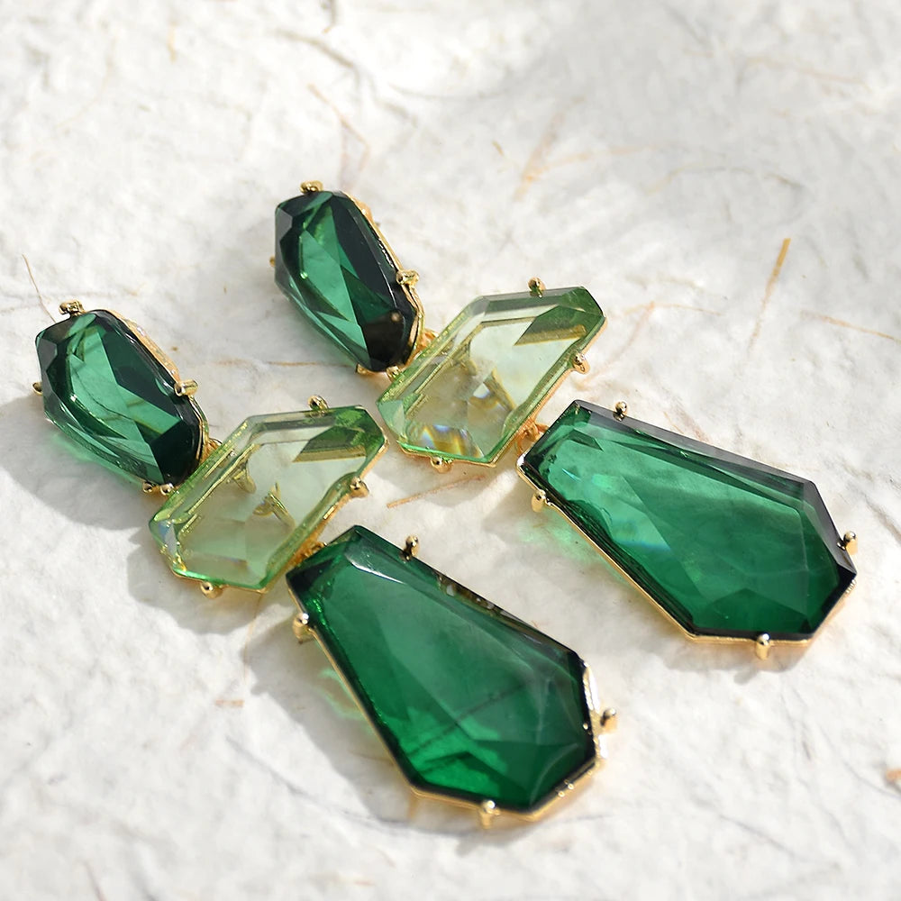 Bohemian Drop Earrings Acrylic Geometric Dangle Earring For Women Girls Vintage Party Jewelry Accessories