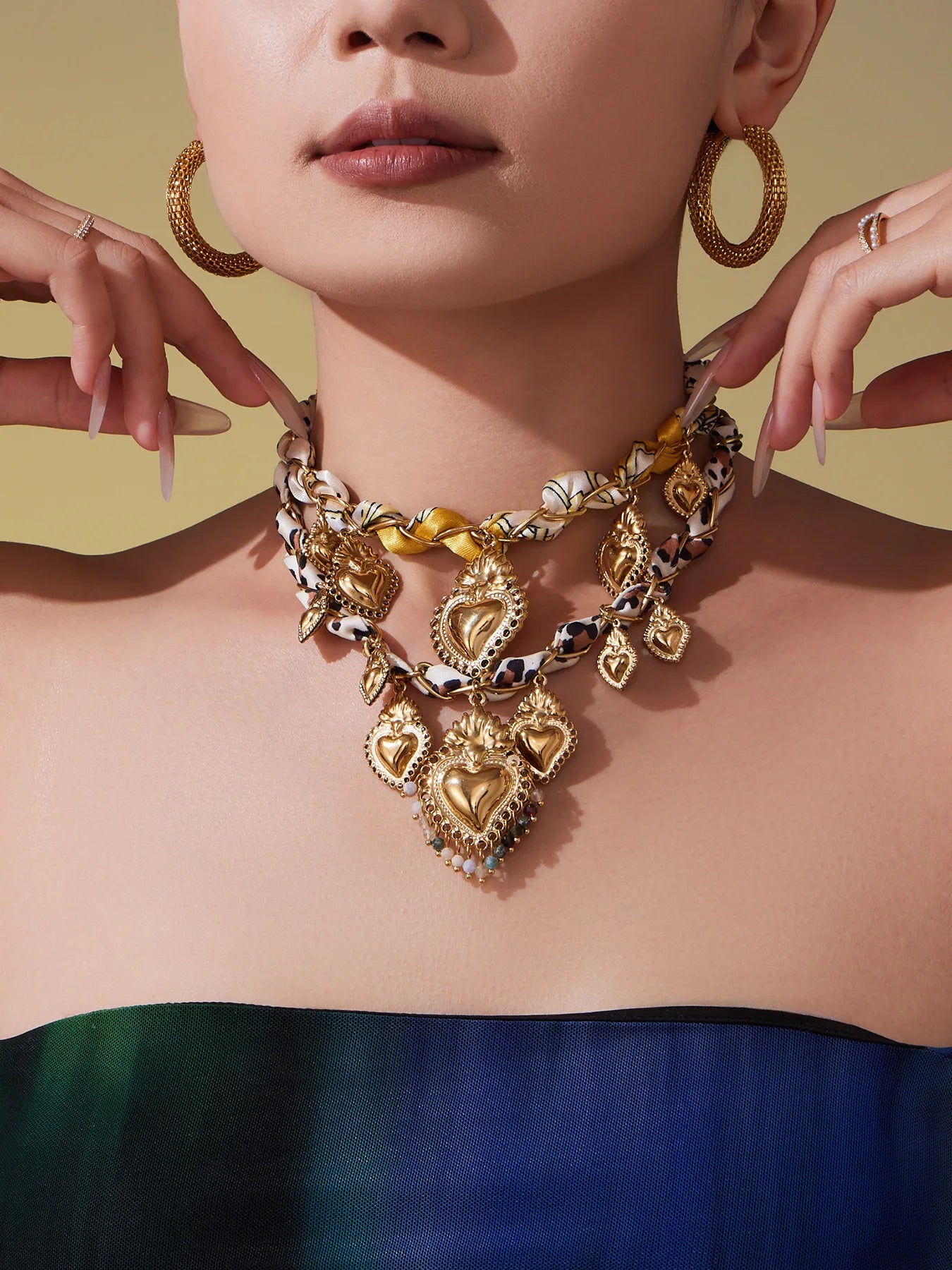 Moon in Leo Charm Necklace & Bracelet Set