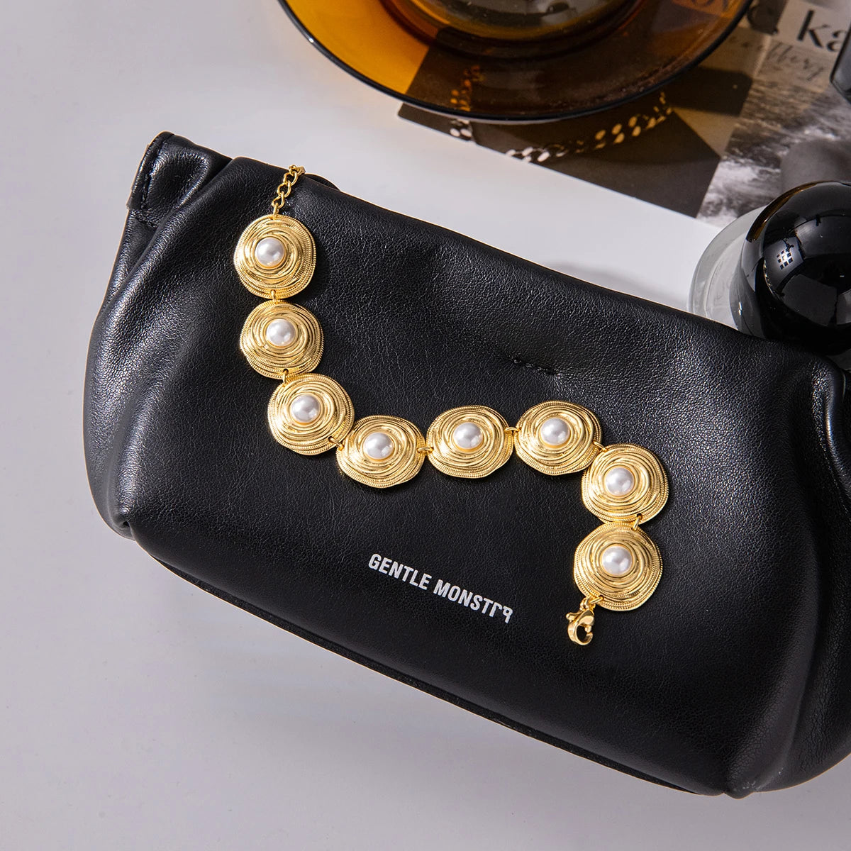 Brightness Pearl Circular Bracelets