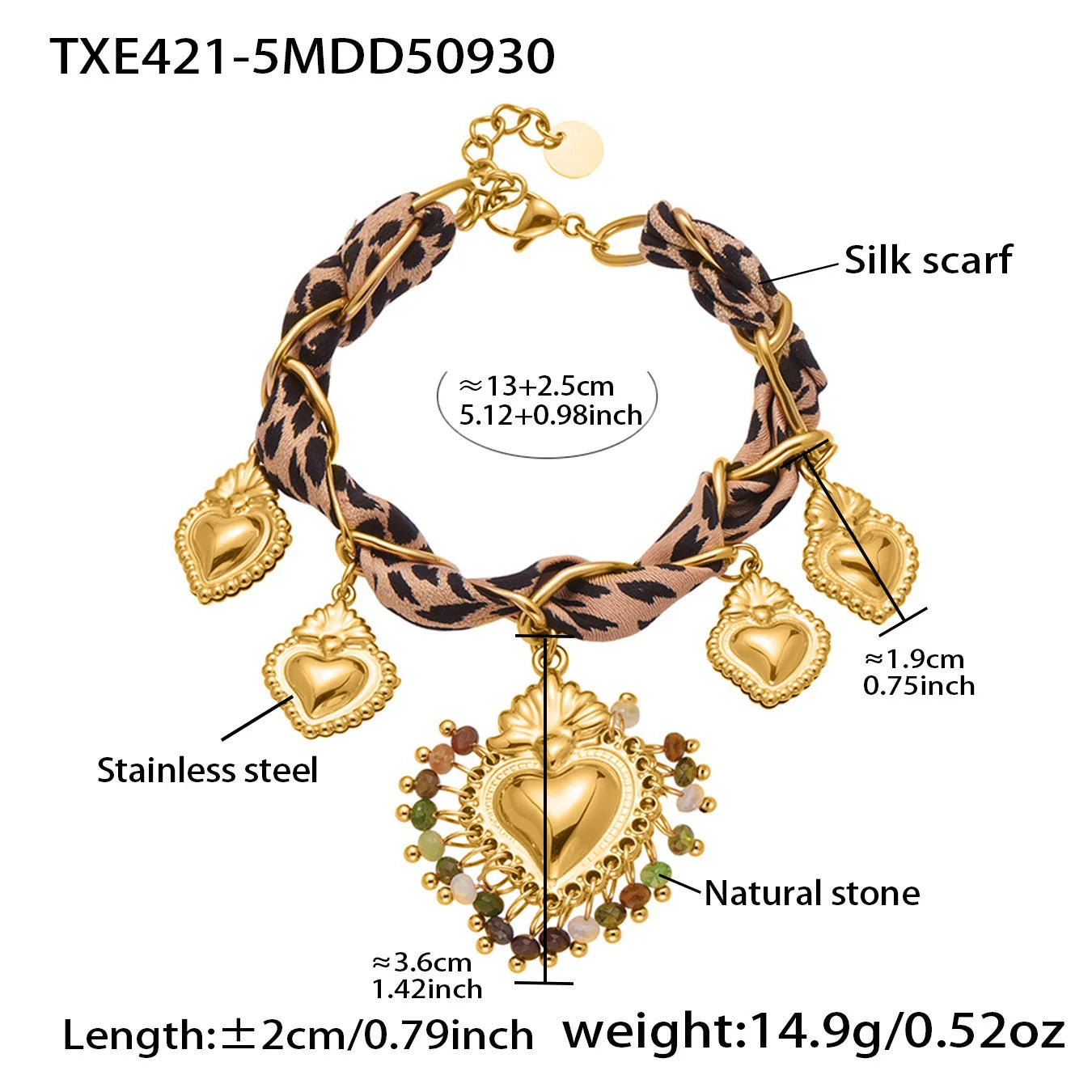 Gold Heart Charm Necklace | Bold Statement Jewelry for Women