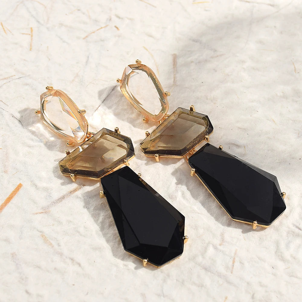 Bohemian Drop Earrings Acrylic Geometric Dangle Earring For Women Girls Vintage Party Jewelry Accessories