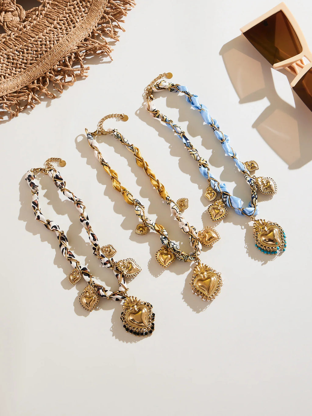 Moon in Leo Charm Necklace & Bracelet Set