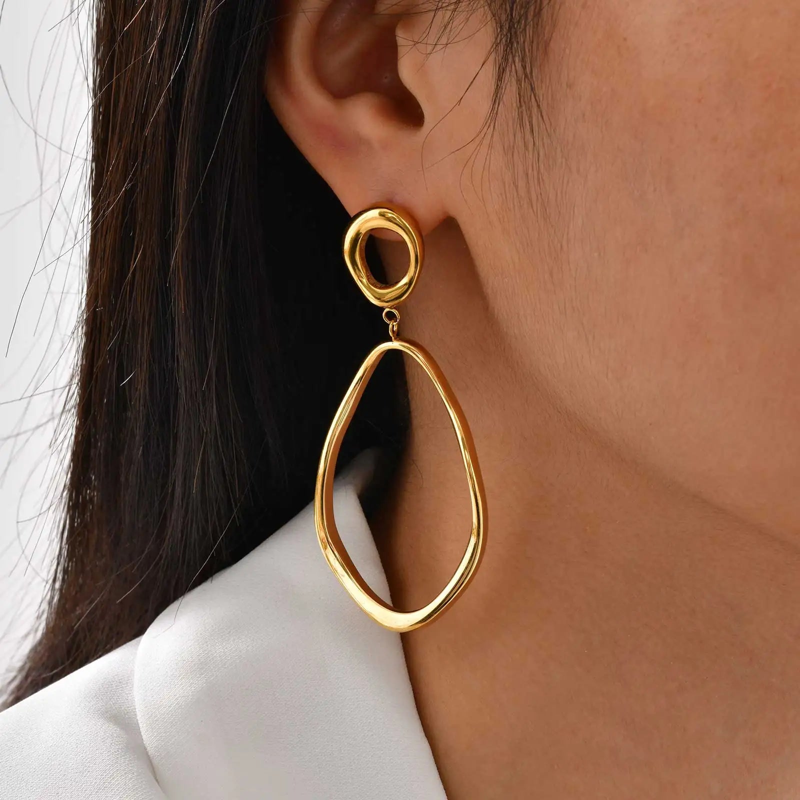Geometric Irregular Lines Earrings