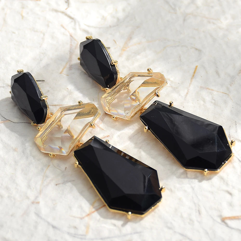 Bohemian Drop Earrings Acrylic Geometric Dangle Earring For Women Girls Vintage Party Jewelry Accessories