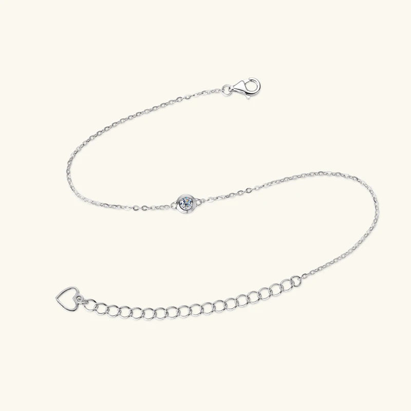 0.1ct Moissanite Diamond Bracelet Original 925 Sterling Silver Chain Charm Jewelry Bolo Bracelet Woman Gifts for New Year 2024