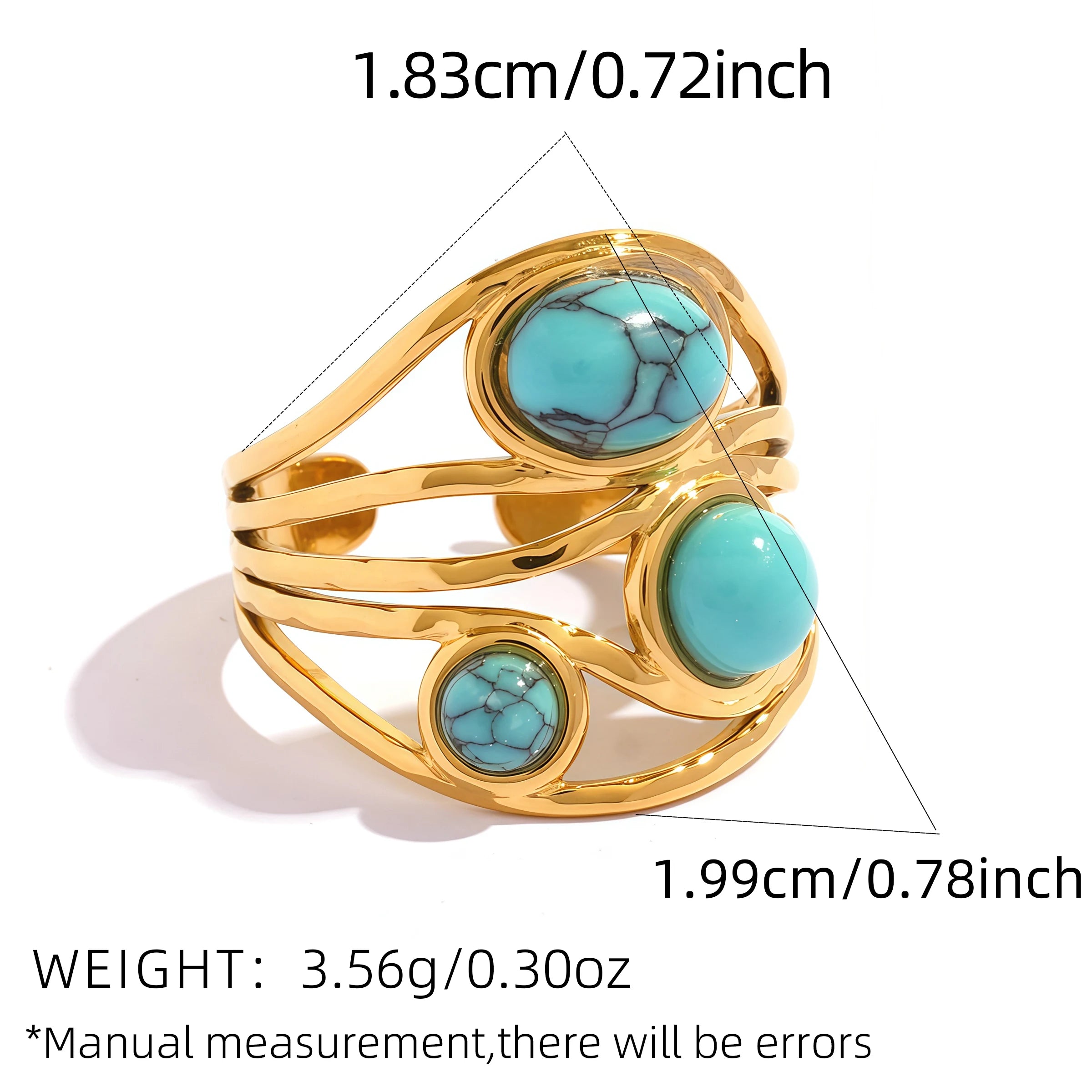 Golden Aura Open Rings