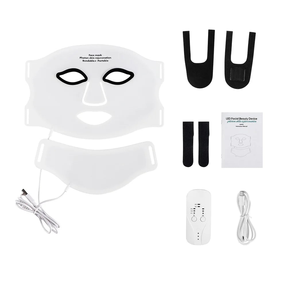 Silicone LED Mask Face With Neck