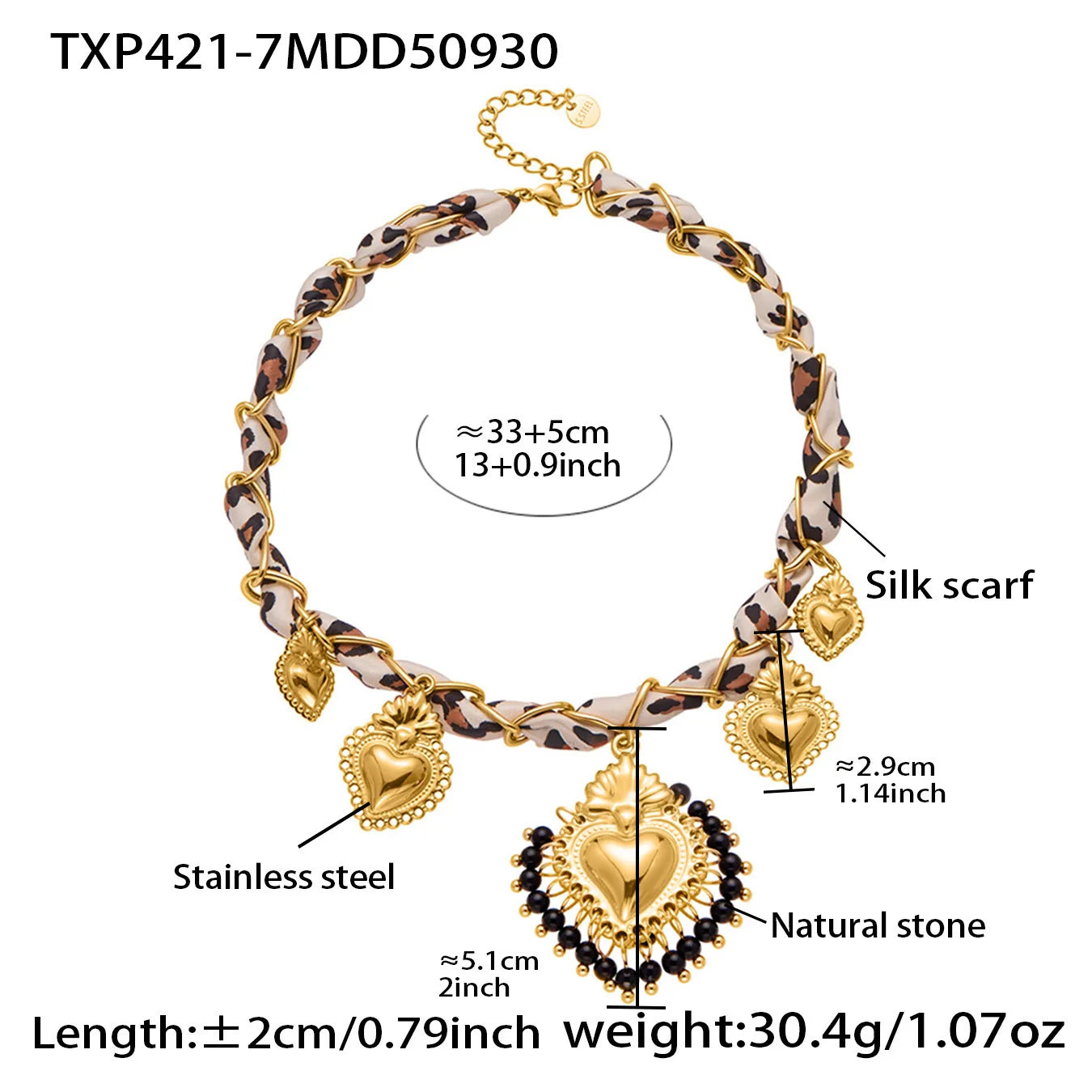 Gold Heart Charm Necklace | Bold Statement Jewelry for Women