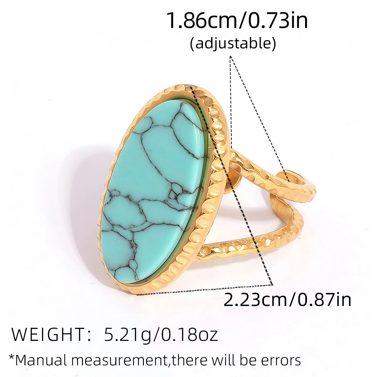 Golden Aura Open Rings