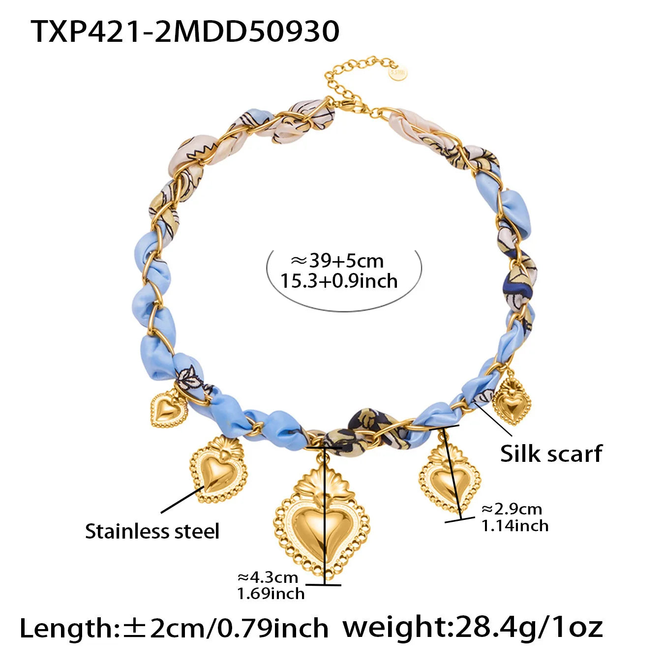 Gold Heart Charm Necklace | Bold Statement Jewelry for Women