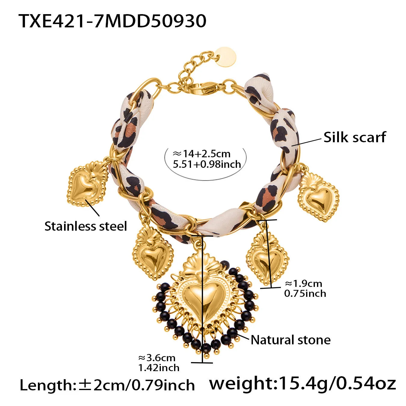 Gold Heart Charm Necklace | Bold Statement Jewelry for Women