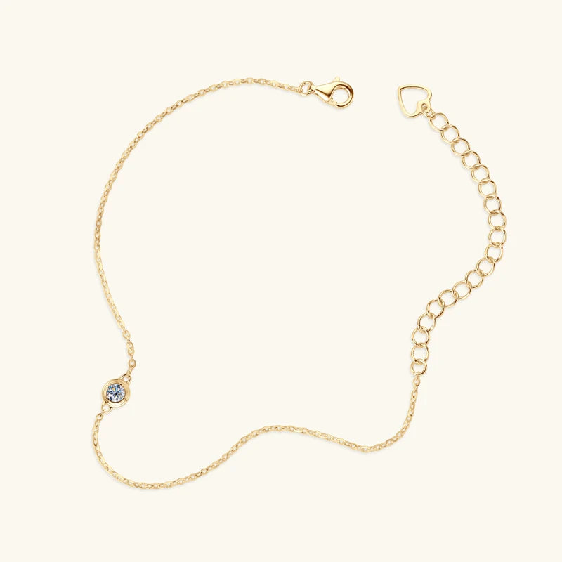 0.1ct Moissanite Diamond Bracelet Original 925 Sterling Silver Chain Charm Jewelry Bolo Bracelet Woman Gifts for New Year 2024