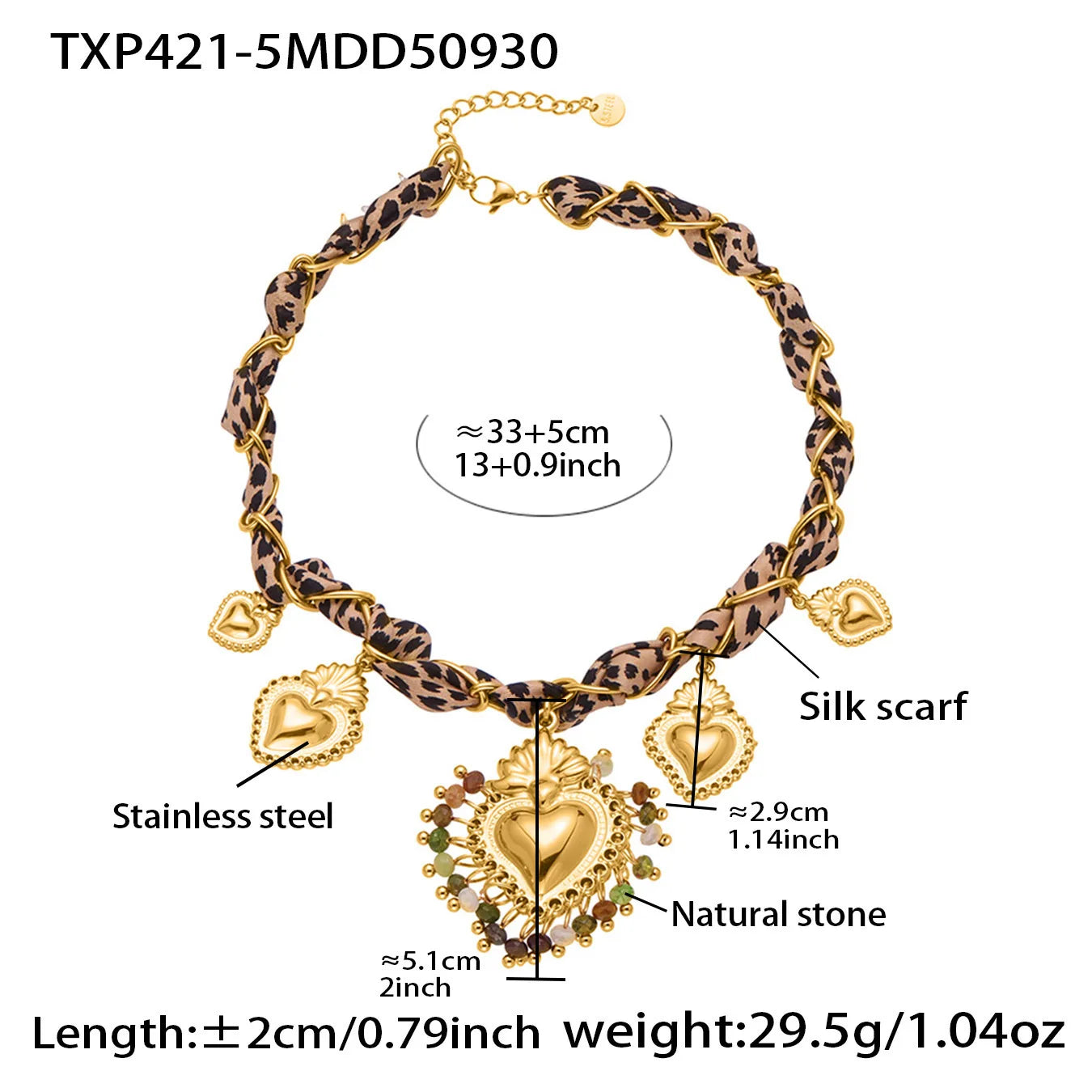 Gold Heart Charm Necklace | Bold Statement Jewelry for Women