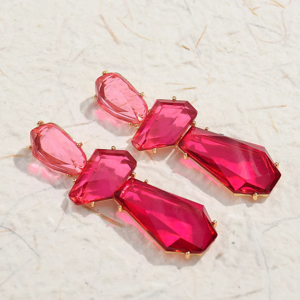 Bohemian Drop Earrings Acrylic Geometric Dangle Earring For Women Girls Vintage Party Jewelry Accessories