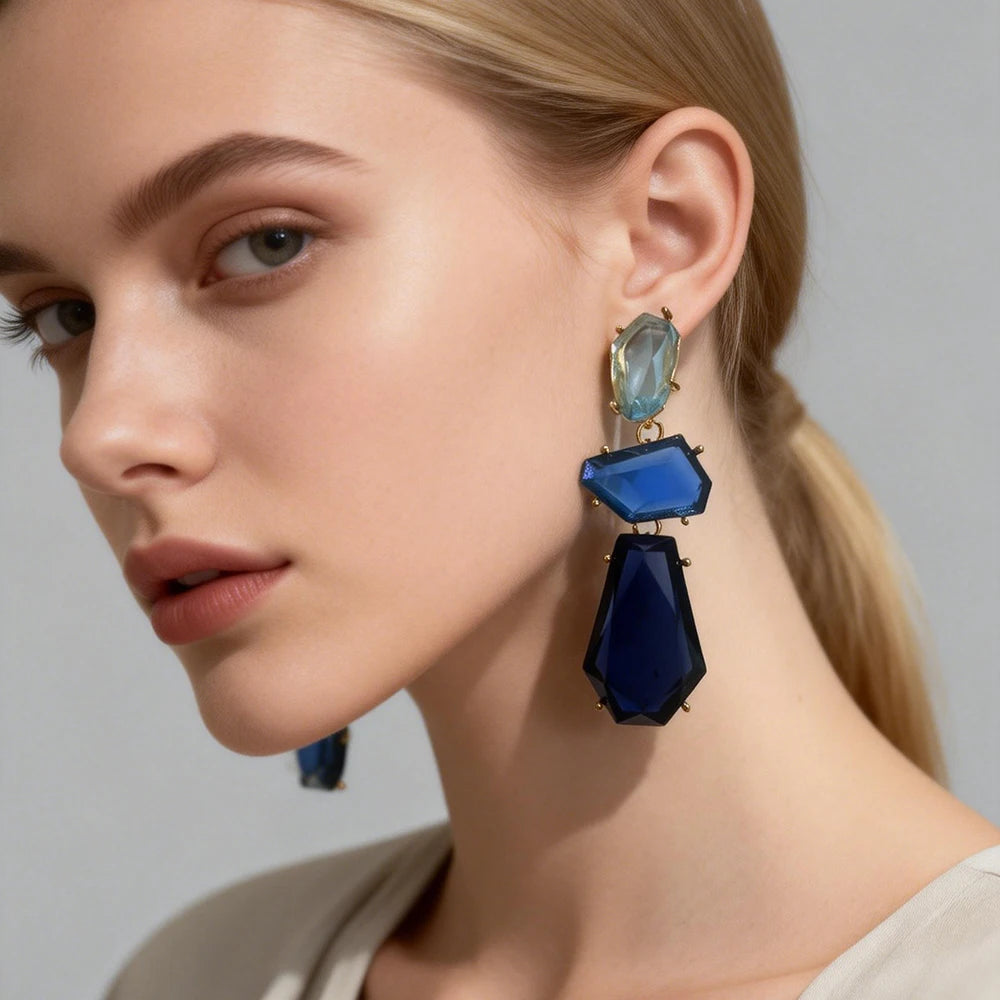 Bohemian Drop Earrings Acrylic Geometric Dangle Earring For Women Girls Vintage Party Jewelry Accessories