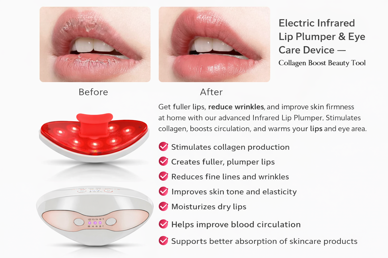 Nerissa Infrared Lip Plumper & Eye Care Device